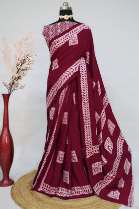 Buy Traditional Batik Sarees at Fashion Dream