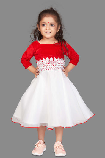 Baby Girl’s Tutu Style Fit and Flared Midi Party Dress/Frock