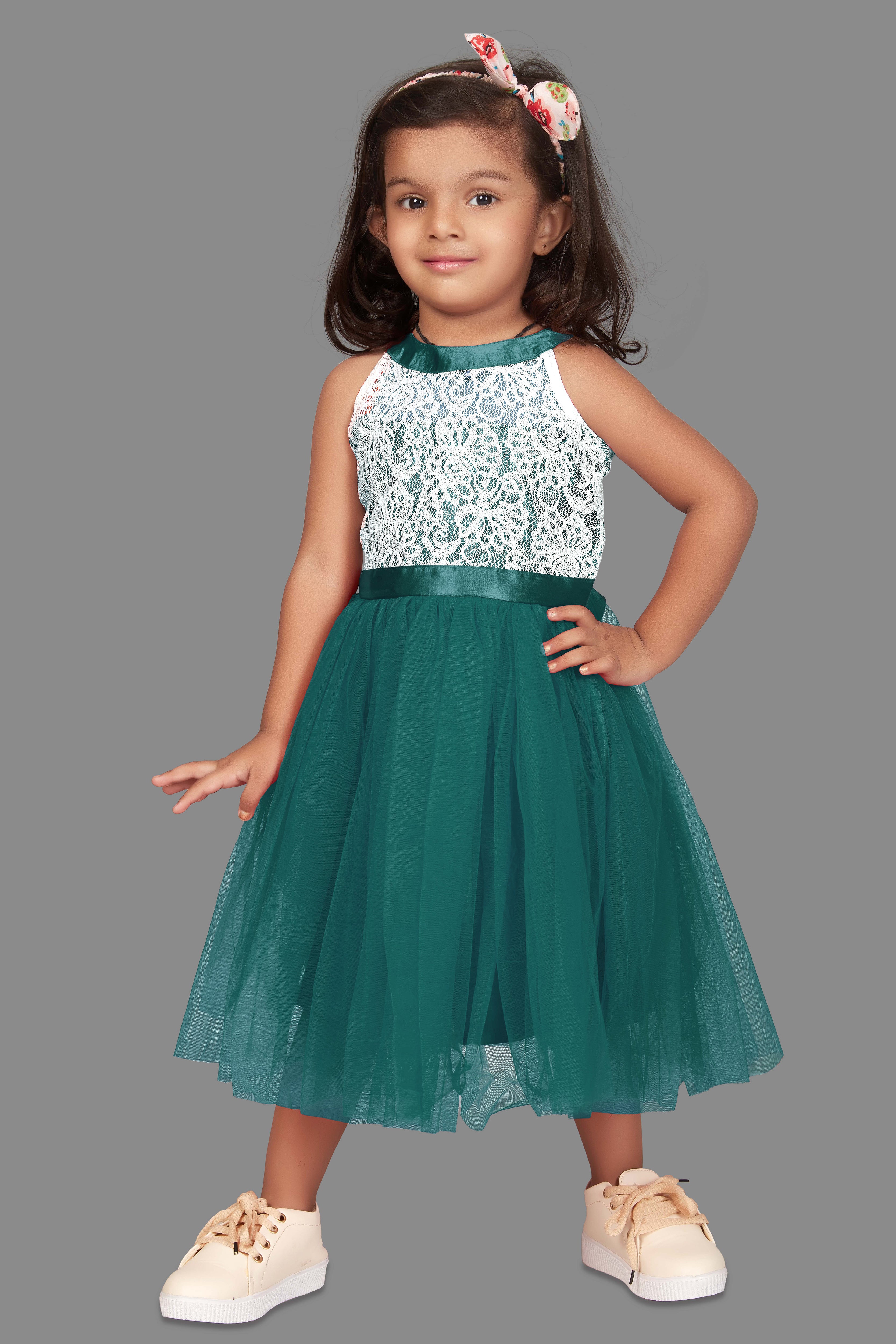 Buy White Satin Embroidery Pearls And Sequin Flora Gown For Girls by  Darleen Kids Couture Online at Aza Fashions.