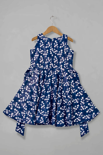 Baby Girl’s Floral Print Shrug Style Midi Dress/Frock