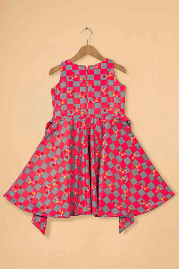 Baby Girl’s Shrug Style Flared Midi Dress/Frock