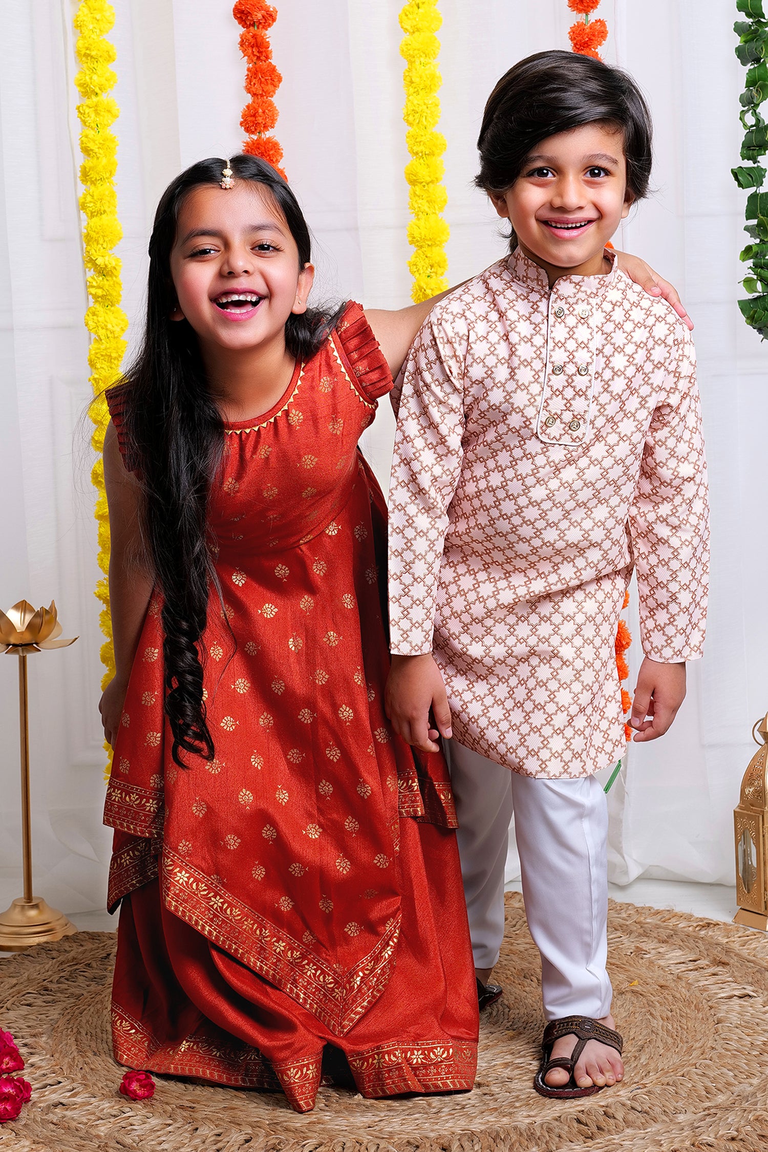 Brother and Sister Festive Wear Combo Set 03