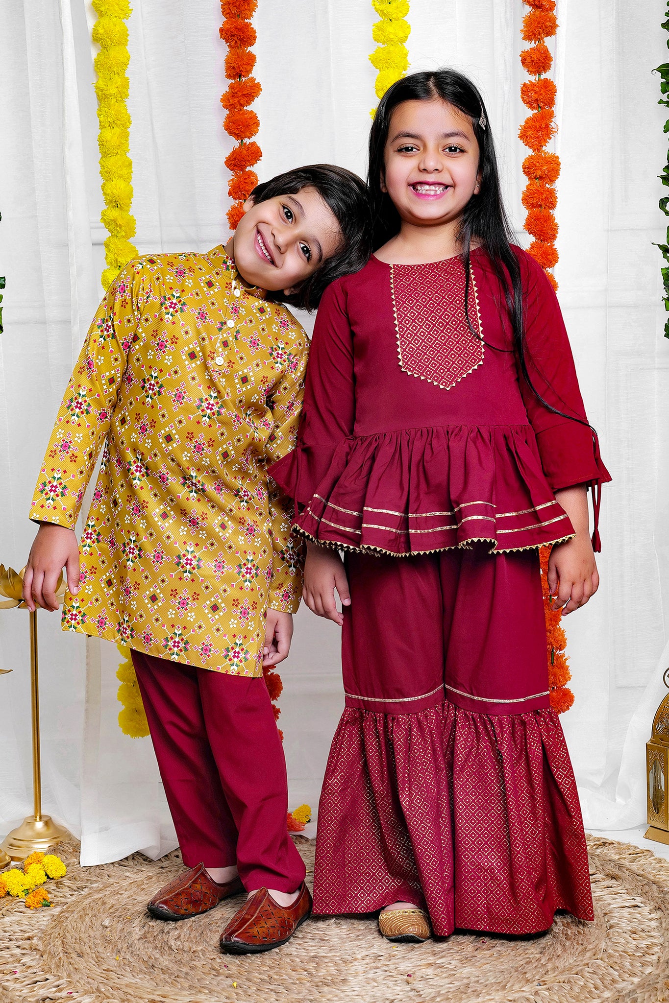 Traditional Ethnic Set For Brother And Sister 01