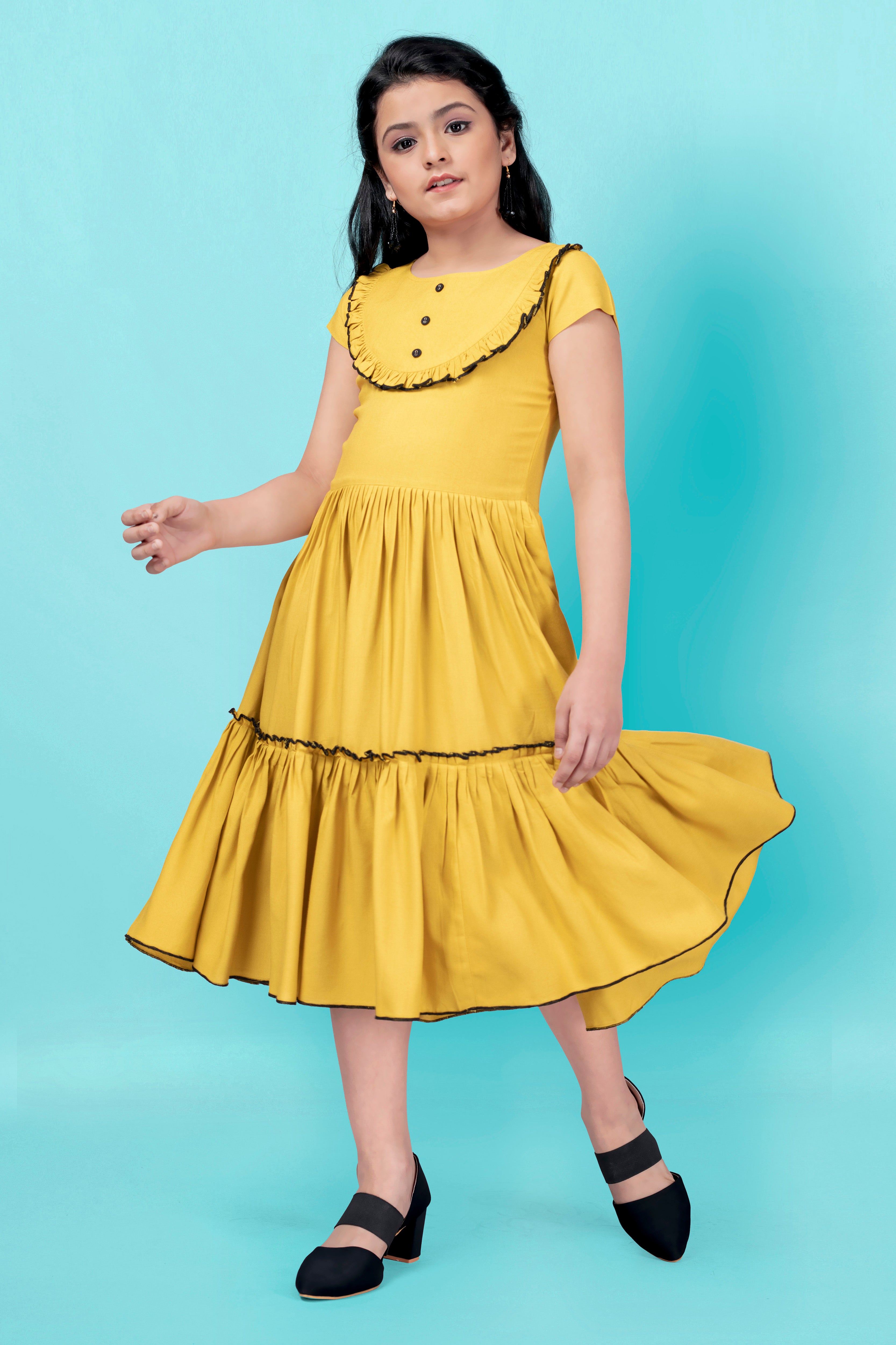 15 Different Designs of Frill Frocks for Women and Kid Girl  Styles At Life